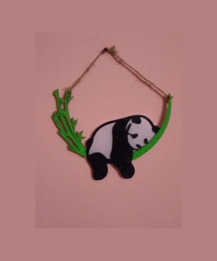 Lazy panda wall décor